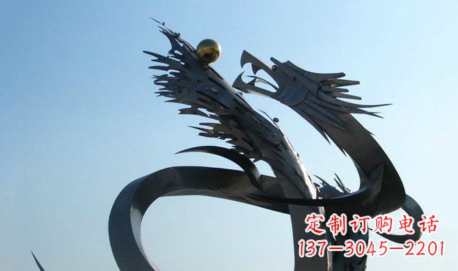 沈阳广场龙不锈钢雕塑