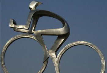沈阳不锈钢骑自行车雕塑