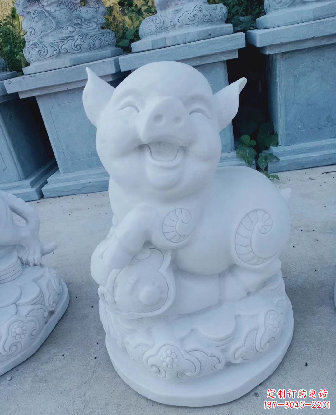 沈阳领雕塑--汉白玉公园动物十二生肖石雕