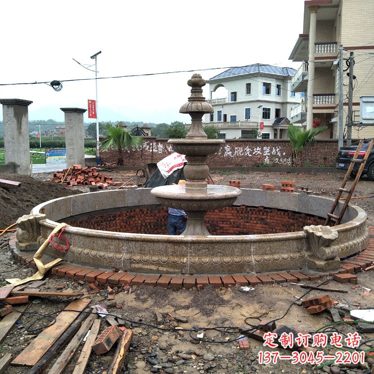 沈阳汉白玉喷泉石雕