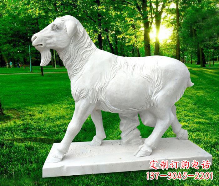 沈阳中领雕塑:精美山羊石雕