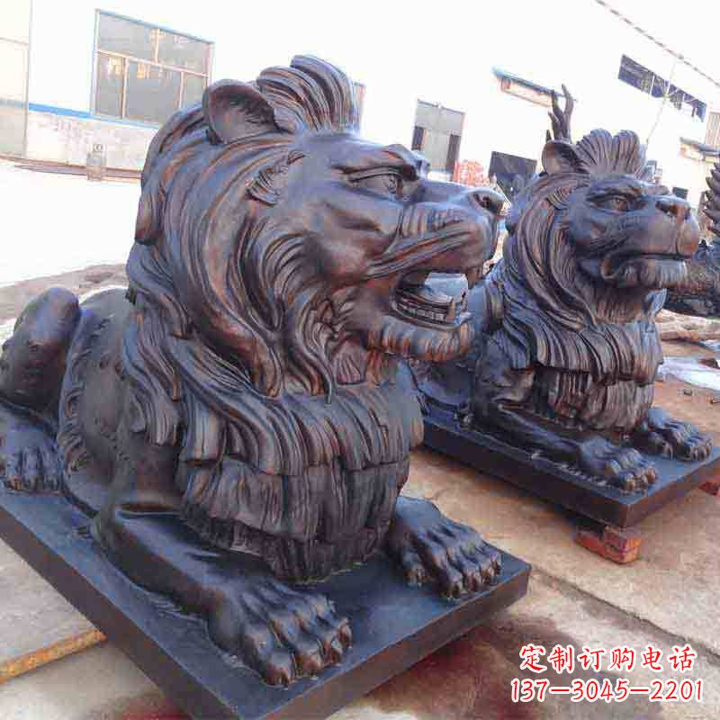 沈阳中领雕塑打造精致的狮子雕塑