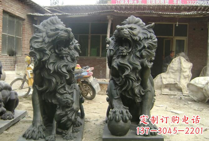 沈阳高质量铜制狮子雕塑
