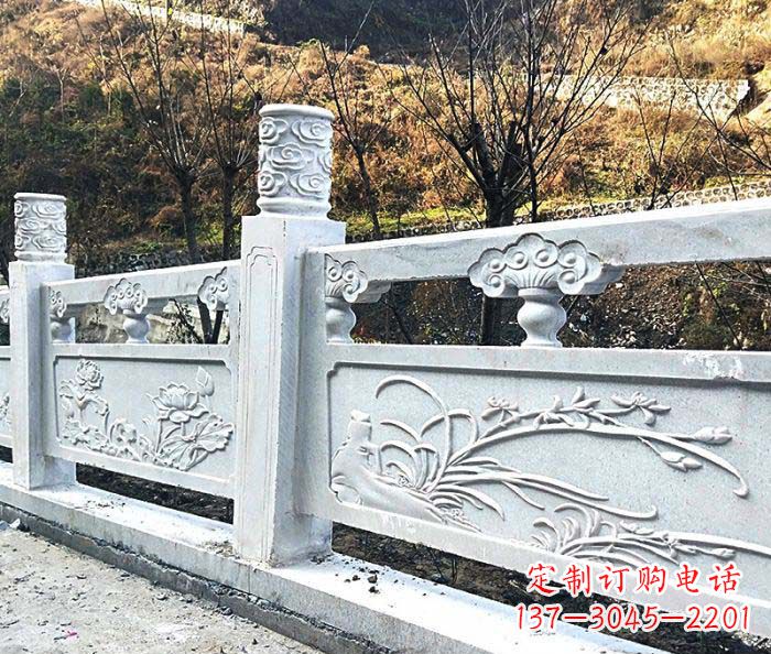 沈阳领雕-汉白玉石浮雕栏板