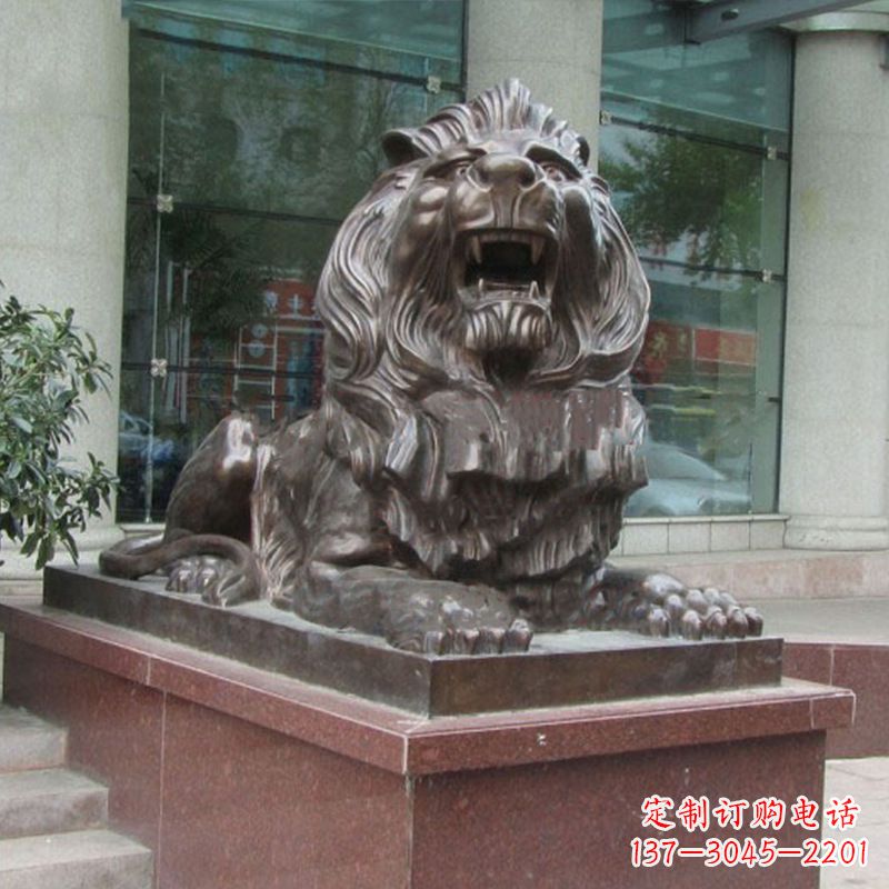 沈阳传统工艺,百年老店,狮子铜雕塑