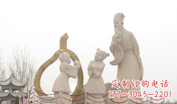 沈阳全新手工制作的孔融让梨石雕