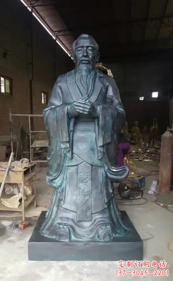 沈阳中领雕塑的孔子青铜雕塑