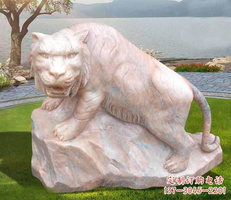 沈阳老虎石雕公园动物摆件