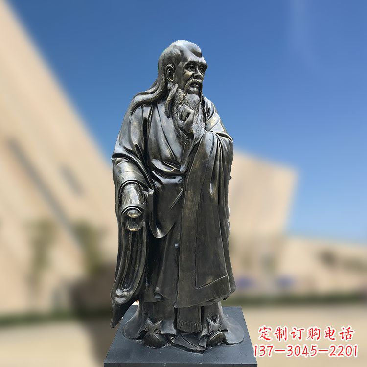 沈阳精美老子雕像，体现哲学思考之美