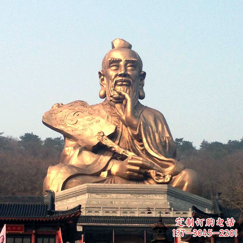 沈阳真谛雕塑·老子铜雕像，传承中国文化
