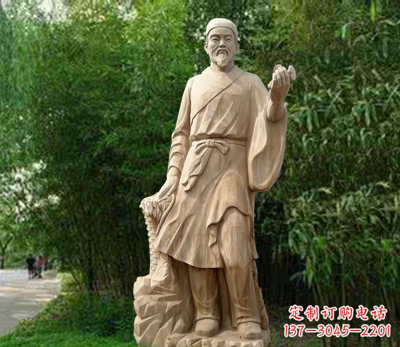 沈阳李时珍大理石医学家石雕