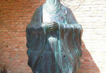 沈阳老子校园历史名人铜雕，给您的经典力量