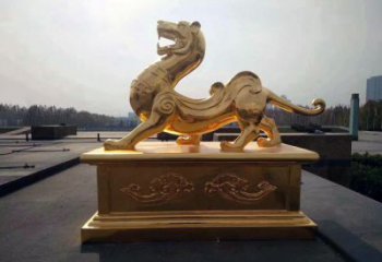 沈阳引领神兽，虎魂鎏金铜雕