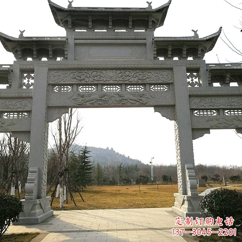 沈阳农村石雕牌坊
