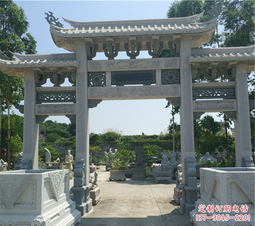沈阳农村石牌坊雕刻
