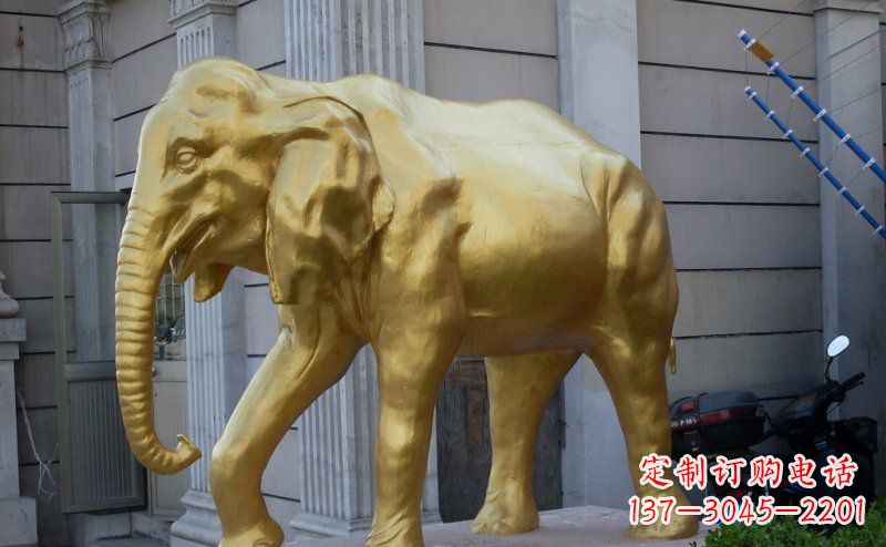 沈阳中领雕塑:精美的大象铜雕