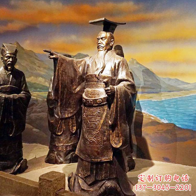 沈阳秦始皇铜雕像