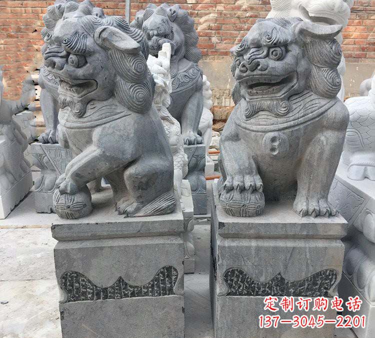 沈阳青石仿古狮子雕塑