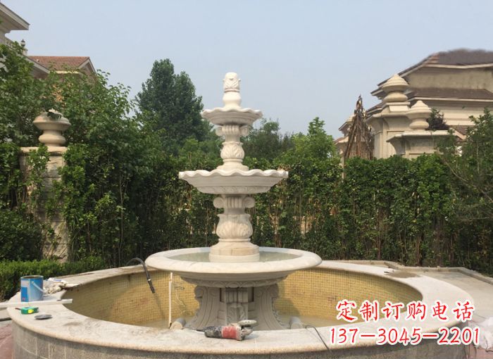 沈阳三层喷泉公园石雕 (2)
