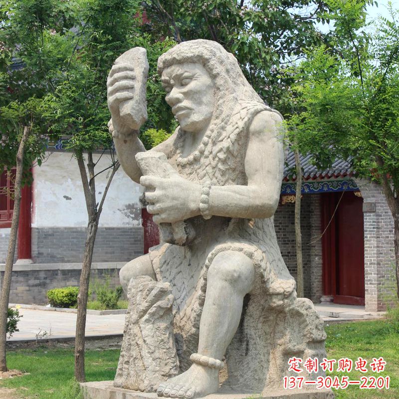 沈阳燧人氏石雕，传承中国古代文化