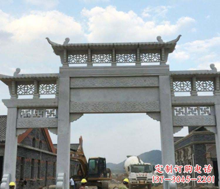 沈阳牌坊大理石石雕:显露美丽的古典风情