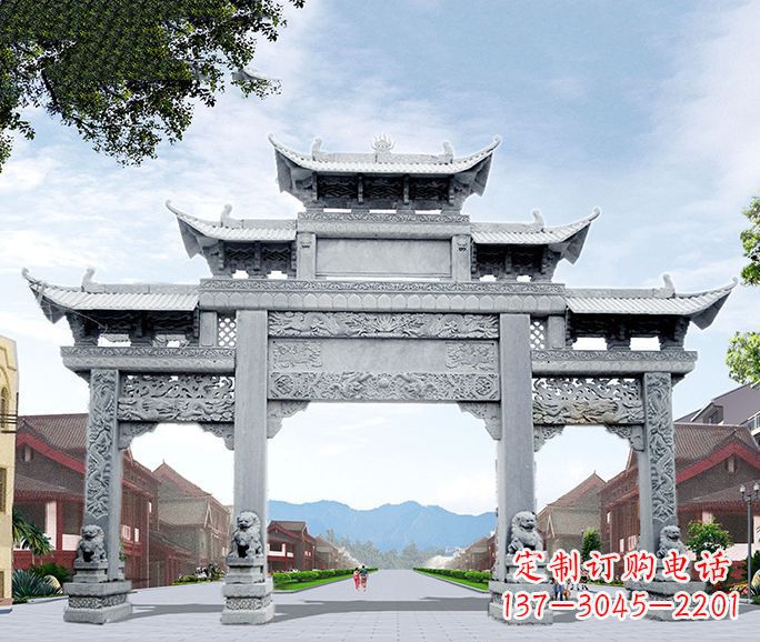 沈阳高品质牌坊石雕,为您量身定制