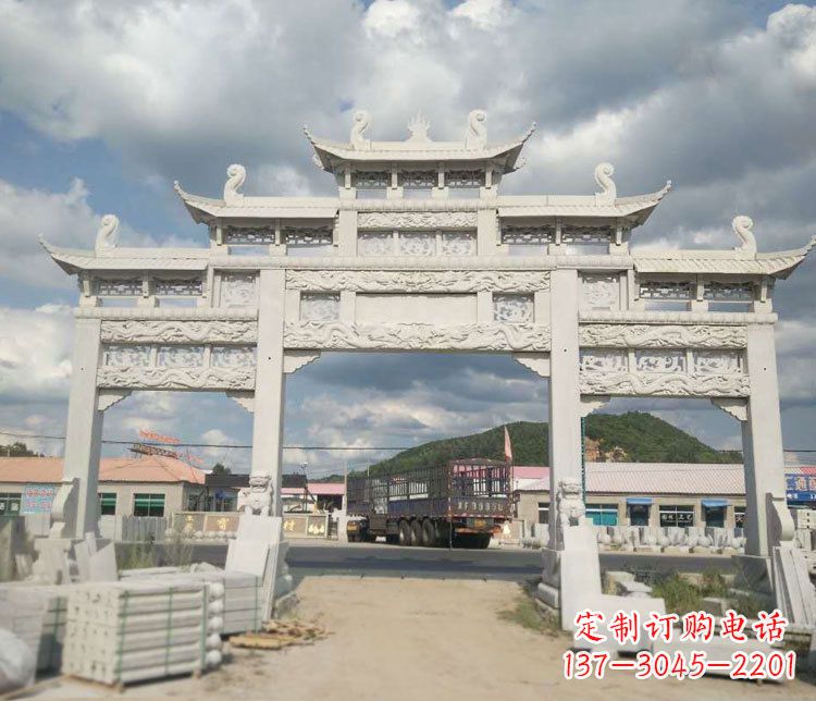 沈阳精美大理石牌坊石雕——给您的家园增添优雅气质