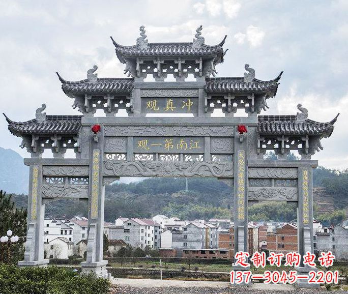 沈阳欣赏传统牌坊雕塑的美感