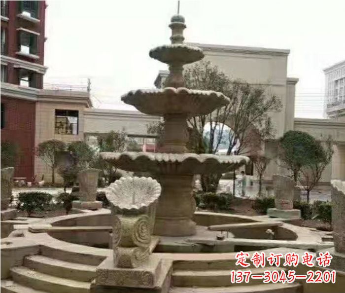 沈阳砂岩大型喷泉石雕