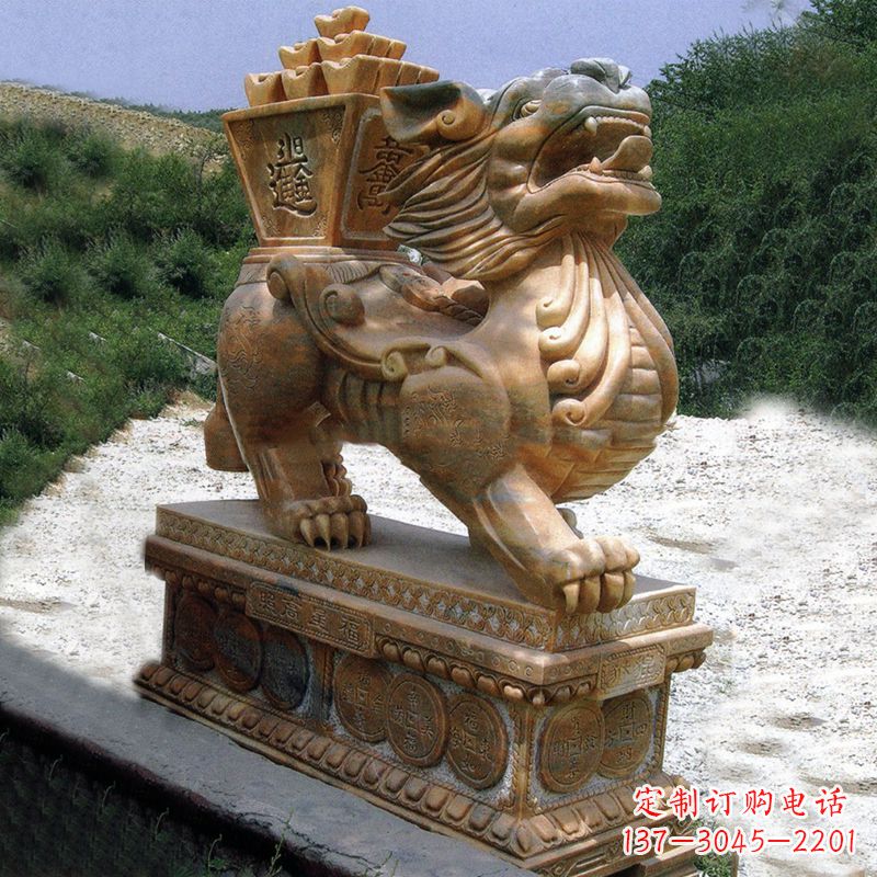 沈阳标题:雕刻吉祥传统文化——貔貅石雕