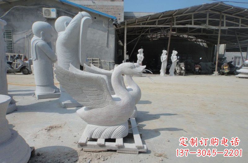 沈阳中领雕塑:独具特色的天鹅喷水雕塑