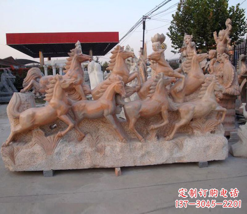 沈阳石头奔马雕塑