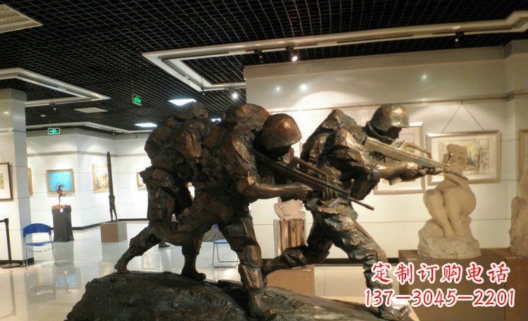 沈阳士兵突击战士铜雕