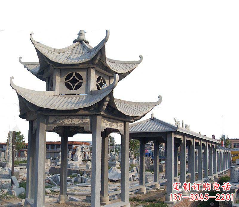 沈阳双层仿古凉亭石雕