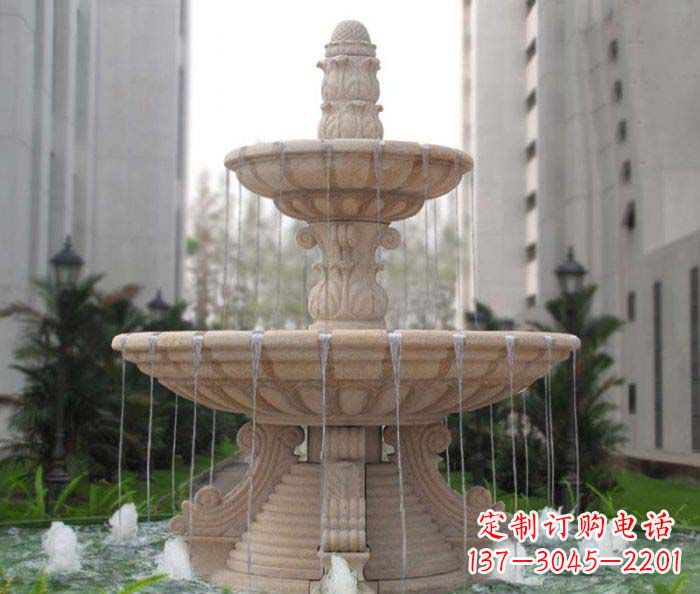 沈阳双层喷泉小区石雕