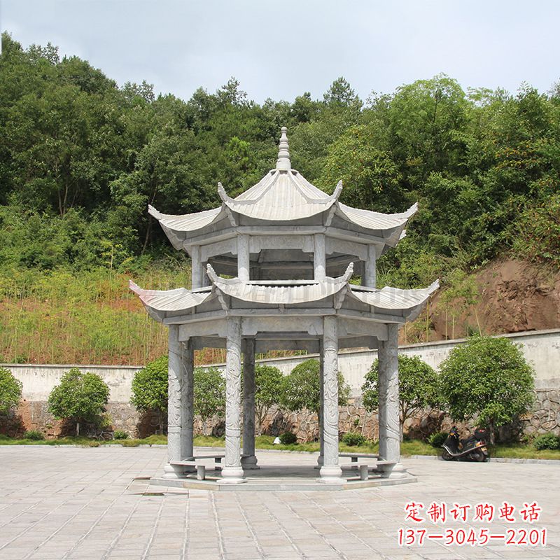 沈阳双层庭院石凉亭