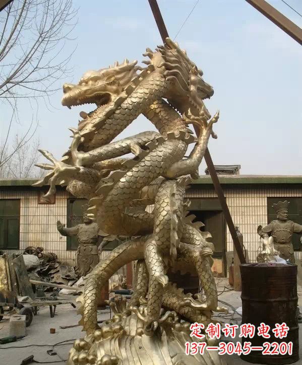 沈阳双龙铜雕