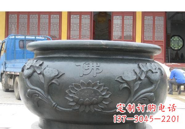 沈阳水缸寺庙铜雕 (2)