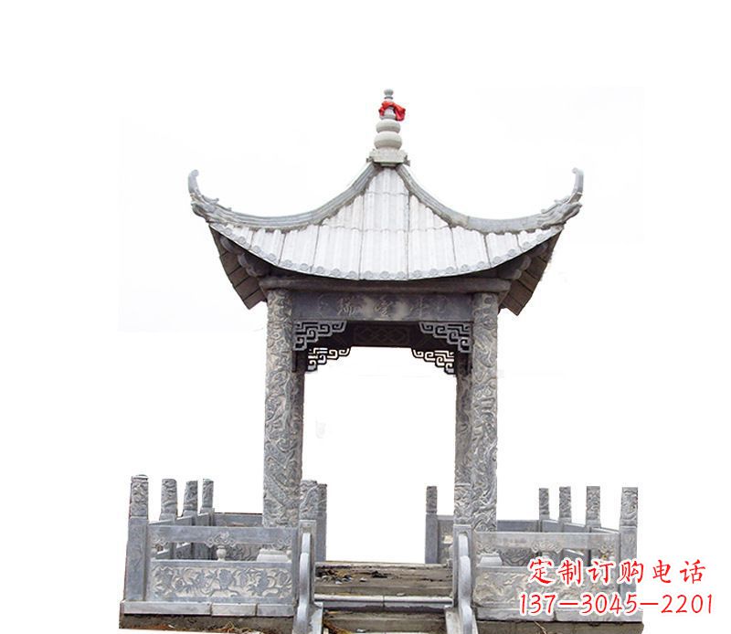 沈阳四角仿古石凉亭石雕