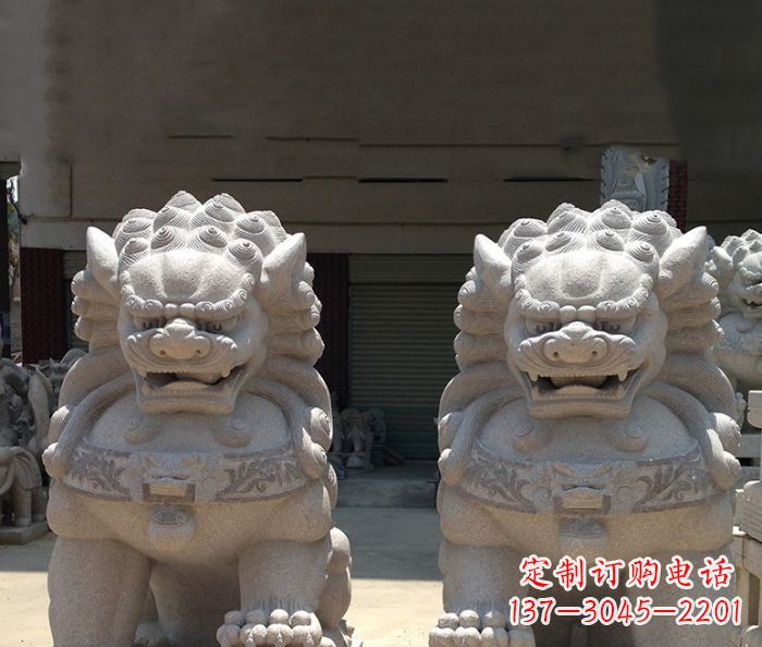 沈阳寺庙景观仿古镇宅石狮子