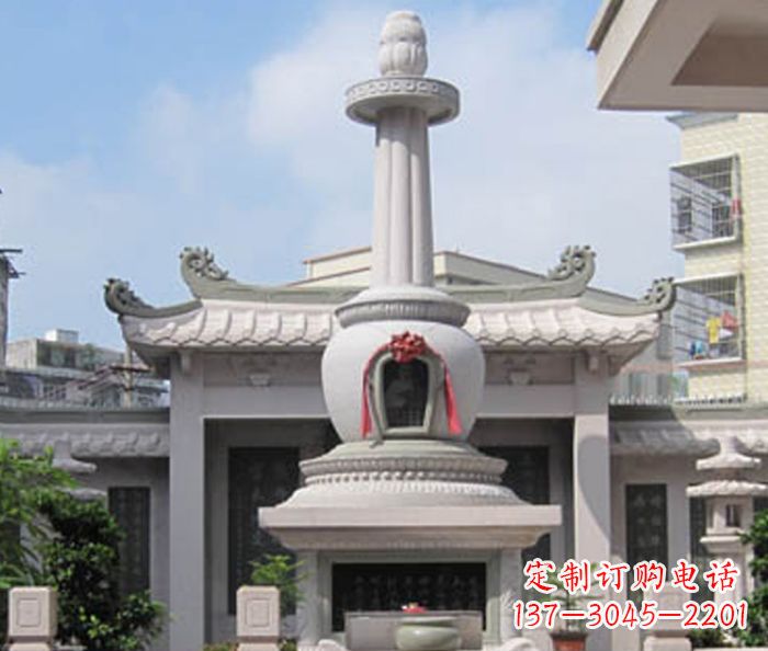 沈阳寺庙景观舍利塔石雕 (4)