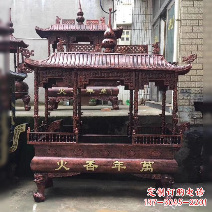 沈阳寺庙香火香炉雕塑