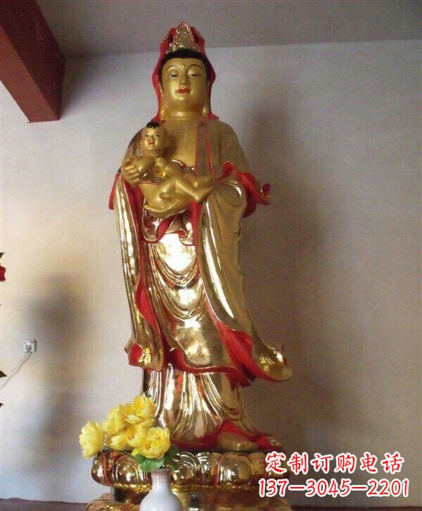 沈阳送子观音铜雕 (2)
