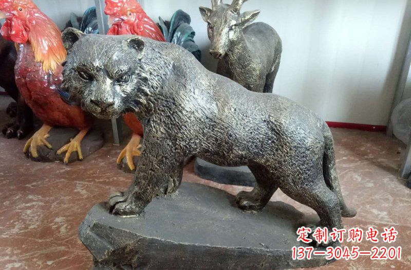 沈阳铜雕豹子雕塑