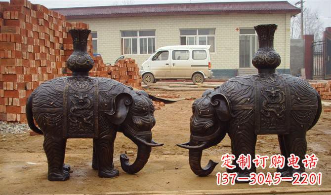 沈阳铜雕大象公园动物雕塑