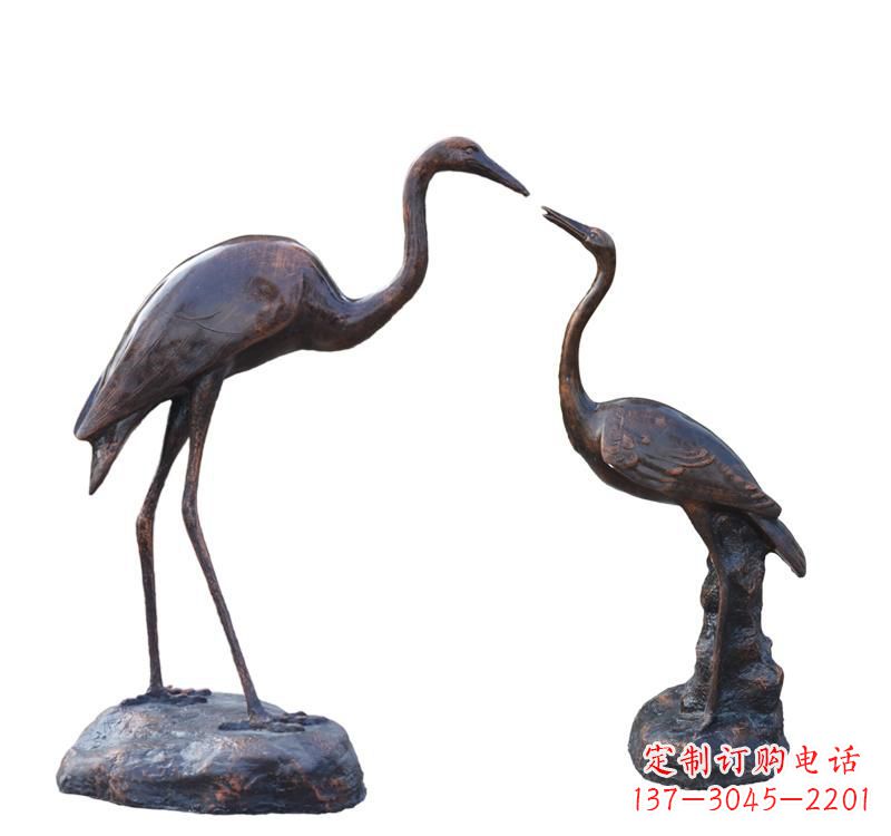 沈阳铜雕动物仙鹤