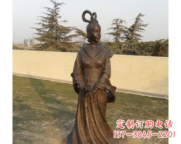 沈阳铜雕古代美女人物雕塑