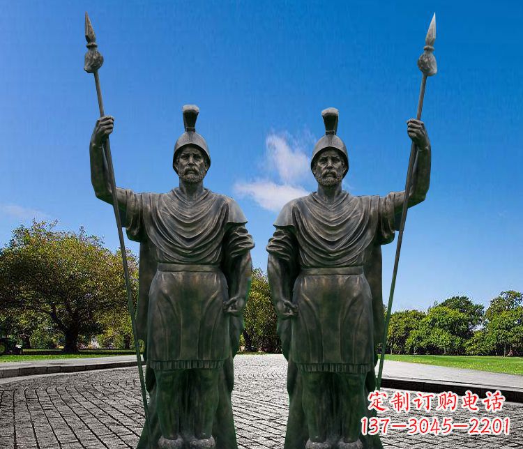 沈阳铜雕古罗马战士人物