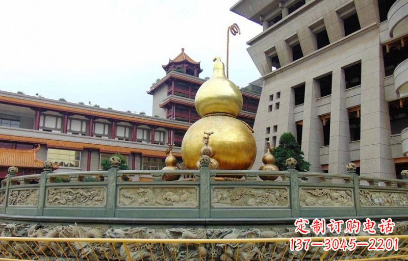 沈阳铜雕葫芦公园景观雕塑