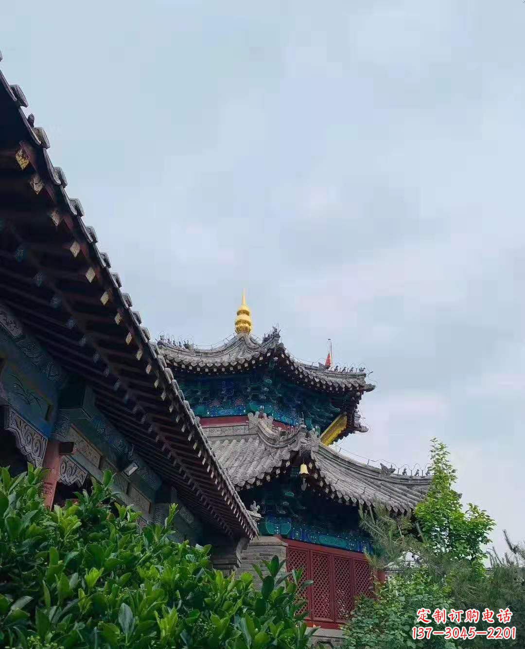 沈阳铜雕葫芦塔顶寺庙摆件 